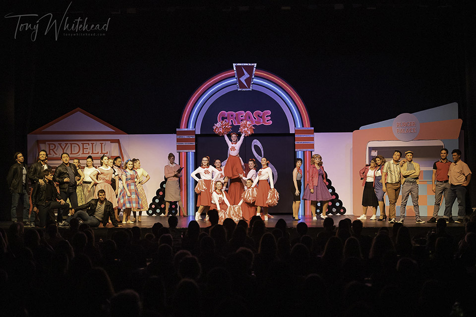 Cast ofRotorua Musical Theatre’s production of Grease 2019